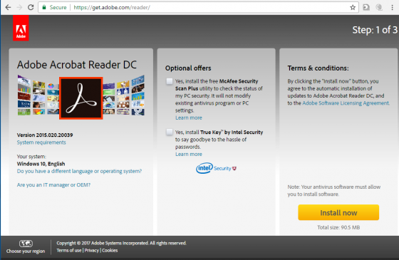 get adobe acrobat reader for windows 10