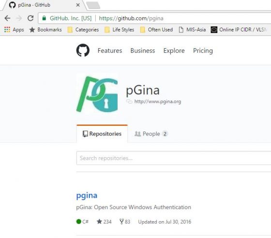 PGina Fork Open Source Windows Authentication – CoP PSU IT Blog