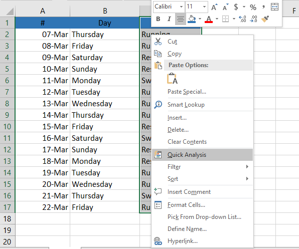 แนะนำการใช เคร องม อ Quick Analysis ใน Excel 16 ช ดคำส ง Text Cop Psu It Blog