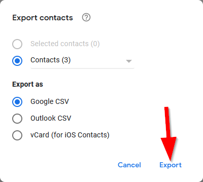 how to export office 365 contacts to gmail