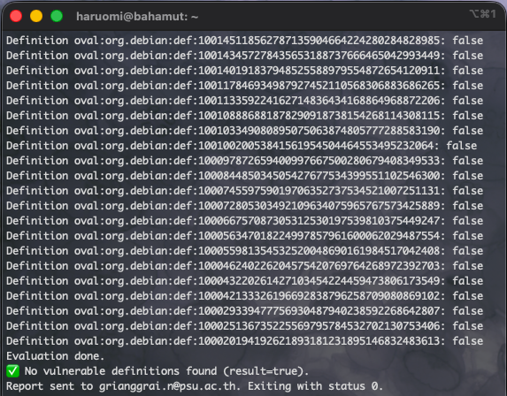 Debian Oval auto check
